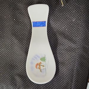 Vintage Eltonies Treasures Royal Norfolk Snowman Spoon Rest RNF50